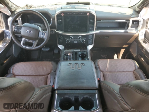 2023 Ford F-150 XL with VIN 1FTEW1C82PFB13340, listed as a Copart auction lot 55874744 with Not Provided miles and Salvage Title. Bid and sale history available at carsss.com. Image 8.