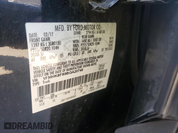 2011 Ford Explorer Limited с VIN 1FMHK8F89BGA20746, выставлен на аукционе Copart как лот 62006145 с пробегом 145 551 миль миль и Списание • Salvage title. История ставок и продаж доступна на DreamBid. Изображение 14.