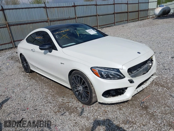 2018 Mercedes-Benz C 43 AMG with VIN WDDWJ6EB9JF679985, listed as a IAAI auction lot 41992047 with 57,619 mi miles and . Bid and sale history available at DreamBid. Image 1.