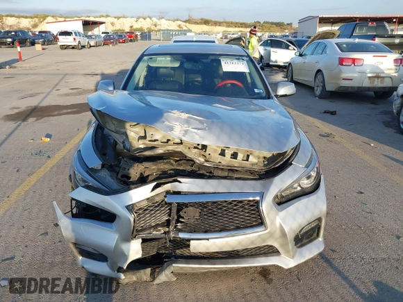 2017 Infiniti Q50 Premium with VIN JN1CV7AR6HM681017, listed as a IAAI auction lot 41212271 with 141,479 mi miles and . Bid and sale history available at carsss.com. Image 6.