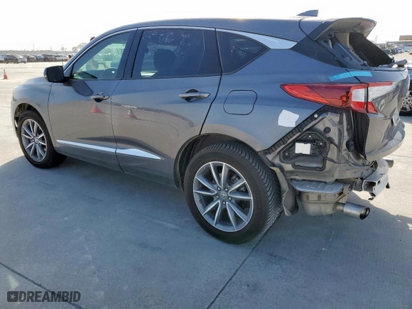 2020 Acura RDX w/Technology Pkg with VIN 5J8TC1H56LL003922, listed as a Copart auction lot 47401075 with 57,134 mi miles and Salvage Title. Bid and sale history available at carsss.com. Image 2.