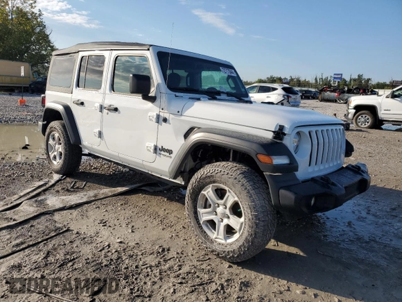 2022 Jeep Wrangler Unlimited Sport with VIN 1C4HJXDNXNW132525, listed as a Copart auction lot 72717044 with 23,215 mi miles and Salvage Title. Bid and sale history available at DreamBid. Image 4.