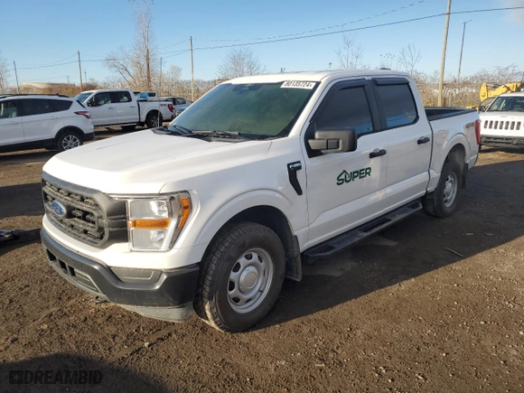 2022 Ford F-150 XL with VIN 1FTEW1EB4NKE44434, listed as a Copart auction lot 80135724 with 0 mi miles and Non Repairable. Bid and sale history available at carsss.com. Image 1.