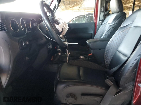 2021 Jeep Gladiator High Altitude with VIN 1C6HJTFG6ML535531, listed as a Copart auction lot 54349305 with 104,173 mi miles and Salvage title. Bid and sale history available at DreamBid. Image 7.