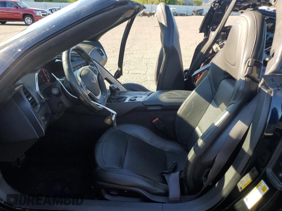 2017 Chevrolet Corvette 1LT with VIN 1G1YA2D77H5106147, listed as a Copart auction lot 49420855 with 62,235 mi miles and Salvage Title. Bid and sale history available at carsss.com. Image 7.