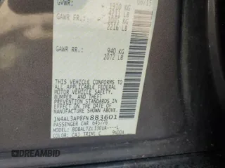2015 Nissan Altima SL with VIN 1N4AL3AP8FN883601, listed as a Copart auction lot 57598835 with 142,499 mi miles and Salvage title. Bid and sale history available at DreamBid. Image 12.