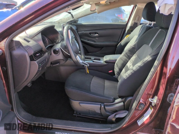 2023 Nissan Sentra SV with VIN 3N1AB8CV1PY228080, listed as a Copart auction lot 50609275 with 17,505 mi miles and Salvage Title. Bid and sale history available at DreamBid. Image 7.