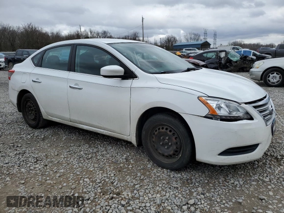 2015 Nissan Sentra S with VIN 3N1AB7AP5FY280728, listed as a Copart auction lot 47816905 with 136,301 mi miles and Salvage Title. Bid and sale history available at carsss.com. Image 4.