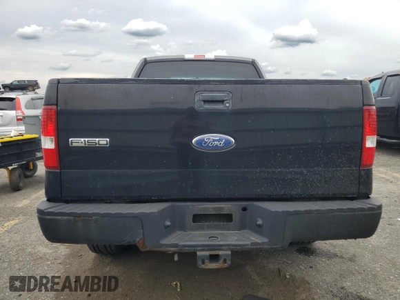 2007 Ford F-150 XL with VIN 1FTRF12207KD50317, listed as a Copart auction lot 58611805 with 122,940 mi miles and Salvage title. Bid and sale history available at DreamBid. Image 6.