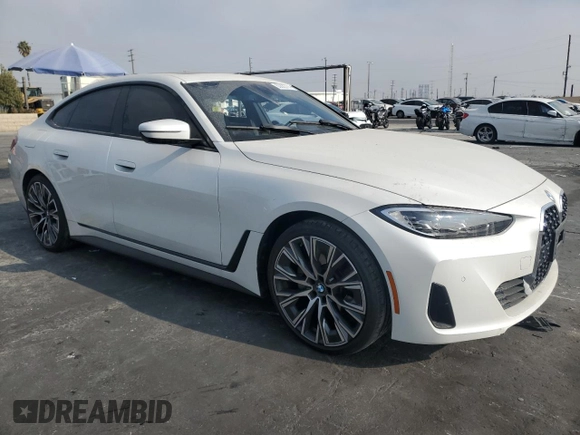 2023 BMW 4 Series 430i with VIN WBA63AV04PFP55575, listed as a Copart auction lot 83622774 with 18,167 mi miles and Salvage title. Bid and sale history available at DreamBid. Image 4.