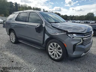 2021 Chevrolet Tahoe Premier with VIN 1GNSKSKD6MR217835, listed as a Copart auction lot 73869994 with 41,069 mi miles and Salvage Title. Bid and sale history available at carsss.com. Image 4.