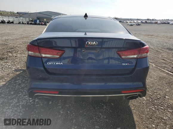 2016 Kia Optima SXL Turbo with VIN 5XXGV4L22GG015614, listed as a Copart auction lot 51237865 with 133,929 mi miles and Salvage Title. Bid and sale history available at carsss.com. Image 6.