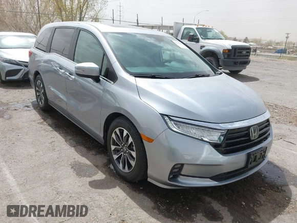 2024 Honda Odyssey EX-L with VIN 5FNRL6H67RB046630, listed as a IAAI auction lot 41933690 with 35,880 mi miles and . Bid and sale history available at DreamBid. Image 1.