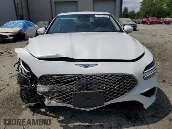 2025 Genesis G70 2.5T with VIN KMTG34SC9SU156684, listed as a Copart auction lot 59886055 with 3,128 mi miles and Clean title. Bid and sale history available at DreamBid. Image 5.