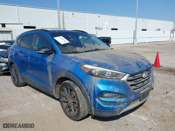 2017 Hyundai Tucson Value with VIN KM8J33A2XHU467861, listed as a IAAI auction lot 41684522 with 96,841 mi miles. Bid and sale history available at carsss.com. Image 1.