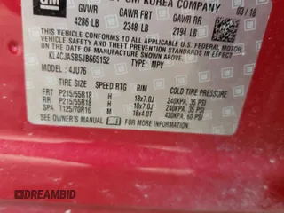 2018 Buick Encore Preferred with VIN KL4CJASB5JB665152, listed as a Copart auction lot 81492954 with 72,489 mi miles and Salvage Title. Bid and sale history available at carsss.com. Image 13.