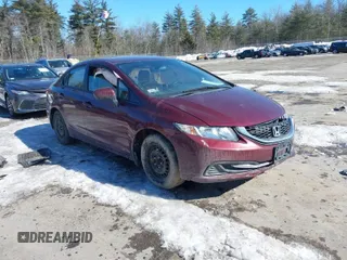 2014 Honda Civic Sedan LX with VIN 2HGFB2F57EH519912, listed as a IAAI auction lot 41682397 with 130,627 mi miles. Bid and sale history available at carsss.com. Image 1.