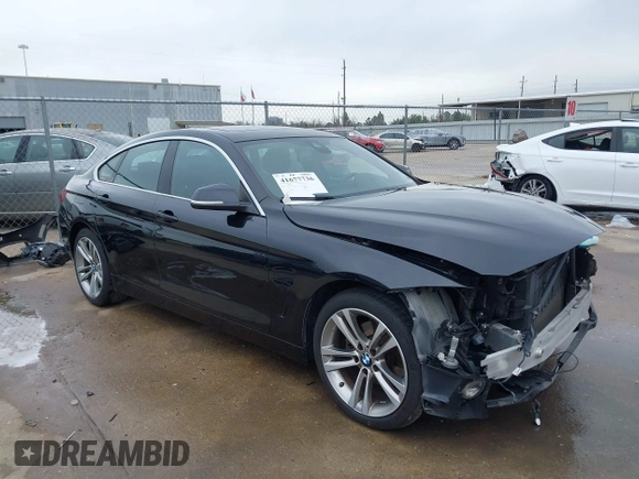 2019 BMW 4 Series 430i xDrive with VIN WBA4J3C50KBL09320, listed as a IAAI auction lot 41677736 with 73,277 mi miles. Bid and sale history available at carsss.com. Image 1.