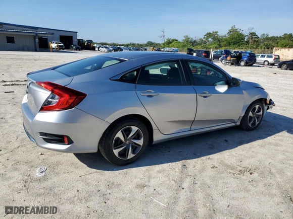 2021 Honda Civic Sedan LX with VIN 2HGFC2F66MH515192, listed as a Copart auction lot 50632225 with 46,235 mi miles and Non Repairable. Bid and sale history available at carsss.com. Image 3.