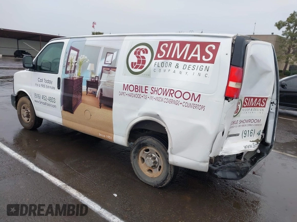 2010 Chevrolet Express Cargo with VIN 1GCZGFBA3A1158758, listed as a IAAI auction lot 41480795 with 240,053 mi miles and . Bid and sale history available at DreamBid. Image 3.