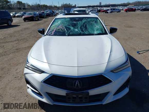 2021 Acura TLX w/Technology Package with VIN 19UUB6F40MA002356, listed as a IAAI auction lot 41757060 with 51,080 mi miles. Bid and sale history available at carsss.com. Image 12.