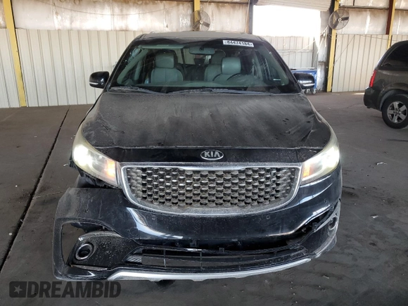 2015 Kia Sedona SX-L with VIN KNDME5C1XF6033887, listed as a Copart auction lot 84474184 with 83,437 mi miles and Salvage Title. Bid and sale history available at DreamBid. Image 5.