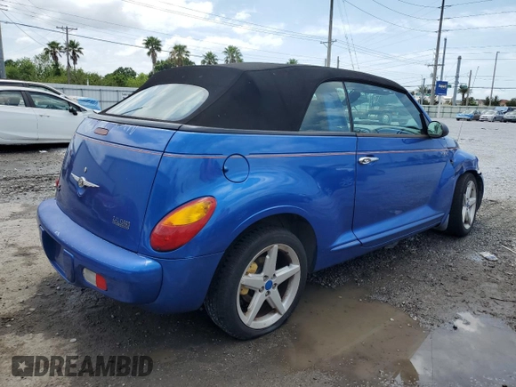 2005 Chrysler PT Cruiser GT z VIN 3C3AY75S35T285968, wystawiony jako Copart lot #54061455 z przebiegiem 113 036 mil mil oraz Szkoda całkowita • Salvage title. Historia ofert i sprzedaży dostępna na DreamBid. Obrazek 3.