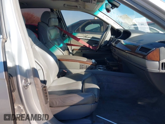 2003 BMW 7 Series 745Li with VIN WBAGN63403DR16026, listed as a IAAI auction lot 41140076 with Not Provided miles and . Bid and sale history available at DreamBid. Image 5.
