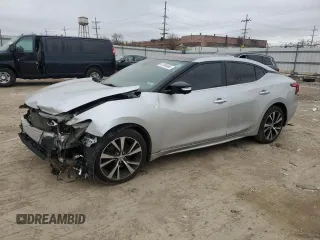2016 Nissan Maxima SL with VIN 1N4AA6AP1GC381114, listed as a Copart auction lot 41390465 with 91,362 mi miles and Salvage Title. Bid and sale history available at DreamBid. Image 1.