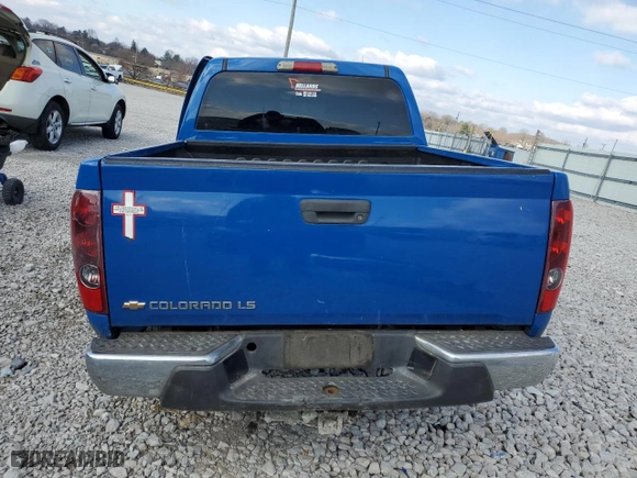 2007 Chevrolet Colorado LT w/1LT with VIN 1GCDT13EX78218481, listed as a Copart auction lot 47930255 with 0 mi miles and Salvage Title. Bid and sale history available at carsss.com. Image 6.