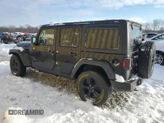 2022 Jeep Wrangler Unlimited Sport S with VIN 1C4HJXDN5NW226988, listed as a Copart auction lot 83809194 with 52,112 mi miles and Salvage Title. Bid and sale history available at carsss.com. Image 2.