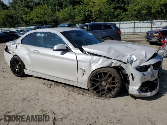 2015 BMW 4 Series 428i xDrive with VIN WBA3T1C55FP820797, listed as a Copart auction lot 74568794 with Not Provided miles and Salvage Title. Bid and sale history available at carsss.com. Image 4.