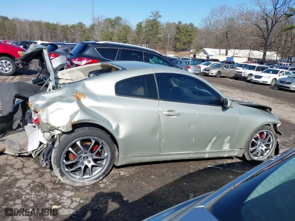 2007 Infiniti G35 Coupe with VIN JNKCV54E87M901264, listed as a IAAI auction lot 41434811 with 1 mi miles. Bid and sale history available at carsss.com. Image 12.