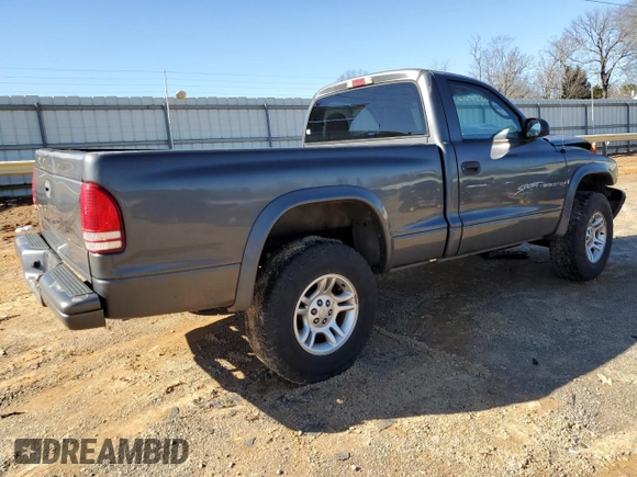 2001 Dodge Dakota with VIN 1B7GG26XX1S346850, listed as a Copart auction lot 44520225 with 183,893 mi miles and Salvage Title. Bid and sale history available at carsss.com. Image 3.