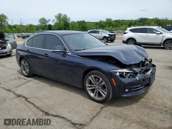 2017 BMW 3 Series 330i xDrive with VIN WBA8D9G31HNU65104, listed as a Copart auction lot 58523515 with 54,856 mi miles and Salvage title. Bid and sale history available at DreamBid. Image 4.