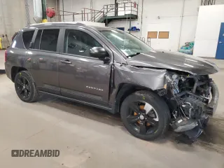 2017 Jeep Compass Sport with VIN 1C4NJCBA9HD146346, listed as a Copart auction lot 52344825 with 144,097 mi miles and Salvage Title. Bid and sale history available at DreamBid. Image 4.