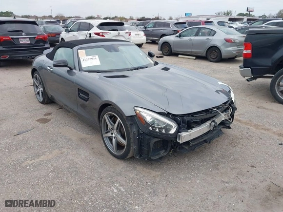 2018 Mercedes-Benz AMG GT with VIN WDDYK7HA3JA018139, listed as a IAAI auction lot 41237934 with 28,901 mi miles. Bid and sale history available at carsss.com. Image 1.