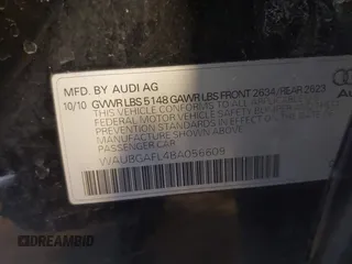 2011 Audi S4 Premium Plus z VIN WAUBGAFL4BA056609, wystawiony jako IAAI lot #41221310 z przebiegiem 145 992 mil mil oraz . Historia ofert i sprzedaży dostępna na DreamBid. Obrazek 9.