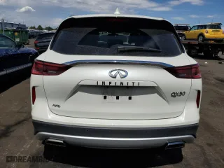 2022 Infiniti QX50 LUXE with VIN 3PCAJ5BB5NF115845, listed as a Copart auction lot 66607914 with 27,245 mi miles and Salvage Title. Bid and sale history available at carsss.com. Image 6.