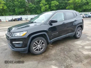 2017 Jeep Compass Latitude with VIN 3C4NJCBB3HT611495, listed as a Copart auction lot 55950525 with 66,051 mi miles and Non repairable. Bid and sale history available at DreamBid. Image 1.