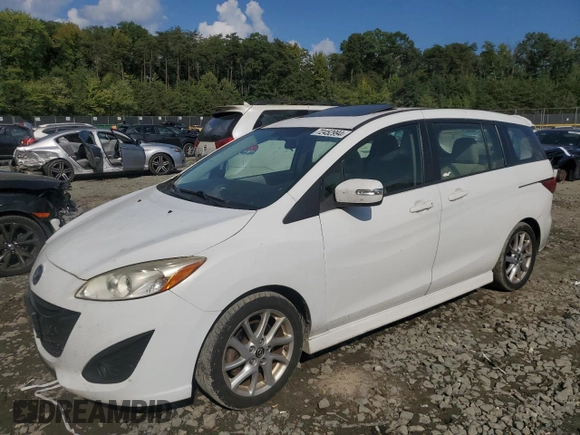 2014 Mazda 5 Touring with VIN JM1CW2CL5E0165062, listed as a Copart auction lot 72452994 with 177,939 mi miles and Salvage Title. Bid and sale history available at DreamBid. Image 1.