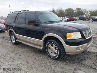 2005 Ford Expedition Eddie Bauer with VIN 1FMFU17585LA60924, listed as a IAAI auction lot 41845434 with 259,868 mi miles. Bid and sale history available at carsss.com. Image 1.