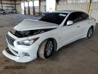 2017 Infiniti Q50 Premium with VIN JN1EV7AP9HM735109, listed as a Copart auction lot 51840745 with 95,507 mi miles and Salvage Title. Bid and sale history available at DreamBid. Image 1.