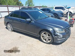2014 Mercedes-Benz C-Class C 250 Sport with VIN WDDGF4HB5EA964773, listed as a IAAI auction lot 42098638 with 113,333 mi miles. Bid and sale history available at carsss.com. Image 1.