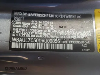 2013 BMW 1 Series 128i with VIN WBAUL7C50DVU09856, listed as a Copart auction lot 62916024 with 114,529 mi miles and Salvage Title. Bid and sale history available at carsss.com. Image 12.