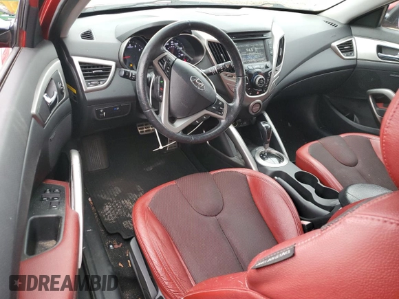 2012 Hyundai Veloster w/Gray Int with VIN KMHTC6AD8CU052347, listed as a Copart auction lot 84265094 with 135,064 mi miles and Clean title. Bid and sale history available at DreamBid. Image 8.