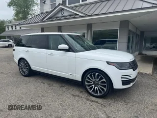 2018 Land Rover Range Rover z VIN SALGS5RE3JA380542, wystawiony jako Copart lot #57838475 z przebiegiem 118 541 mil mil oraz Czysty tytuł • Clean title. Historia ofert i sprzedaży dostępna na DreamBid. Obrazek 1.