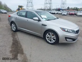 2011 Kia Optima EX with VIN KNAGN4A78B5127441, listed as a IAAI auction lot 41995129 with 57,145 mi miles. Bid and sale history available at carsss.com. Image 1.