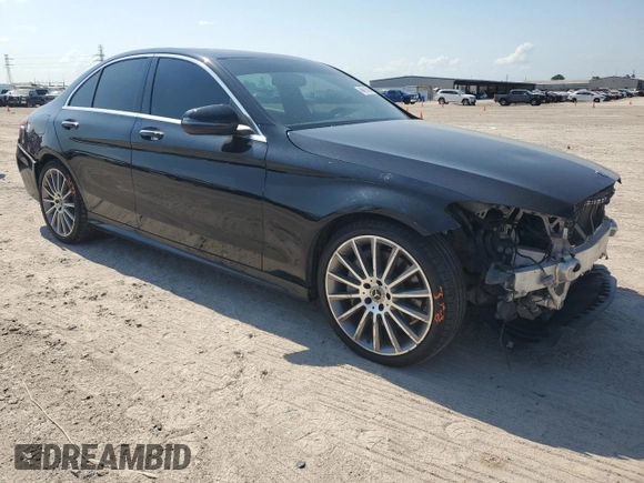 2018 Mercedes-Benz C with VIN 55SWF4JBXJU279054, listed as a Copart auction lot 66615364 with 66,109 mi miles and Salvage Title. Bid and sale history available at carsss.com. Image 4.