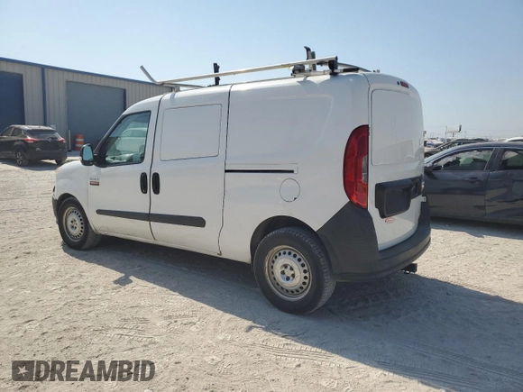 2017 Ram ProMaster City Cargo Van Tradesman with VIN ZFBERFAB3H6E11566, listed as a Copart auction lot 72975894 with 124,673 mi miles and Salvage Title. Bid and sale history available at carsss.com. Image 2.